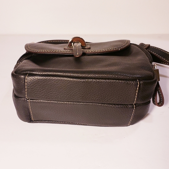 Tignanello Black Leather Crossbody Bag - Picture 3 of 7